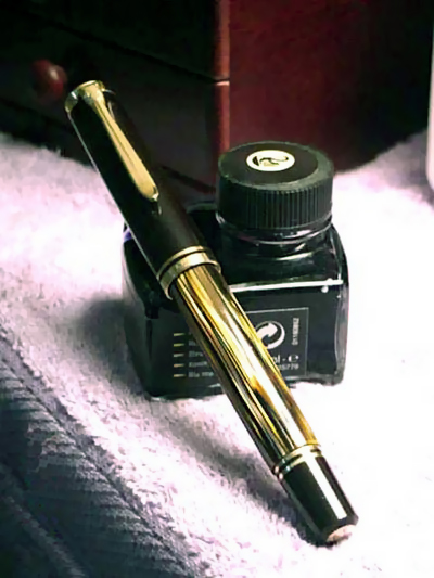 From the collection of Henry C. Przygoda/photography by Henry C. Przygoda. Uncommon Pelikan M800s in tortoise, circa 1987.